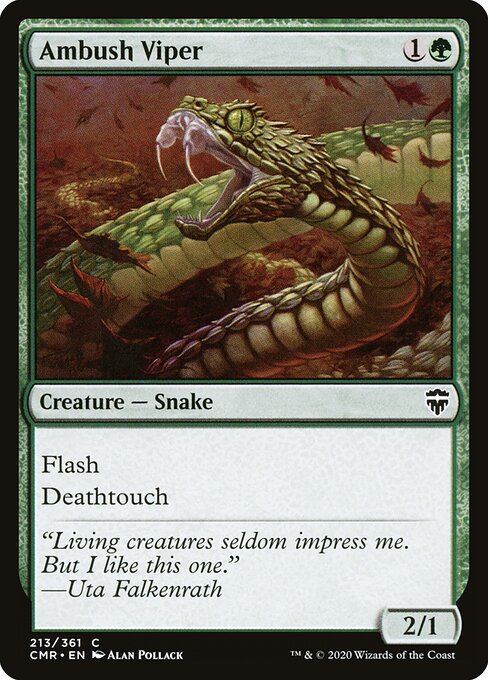 Ambush Viper (CMR #213, NM, nonfoil, EN)