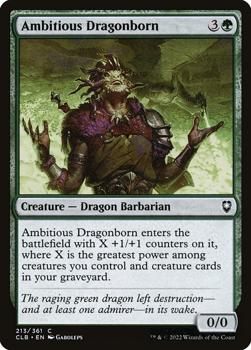 Ambitious Dragonborn (CLB #213, NM, nonfoil, EN)