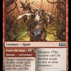 Two-Headed Hunter // Twice the Rage (WOE #155, NM, foil, EN)