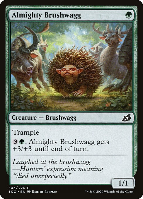 Almighty Brushwagg (IKO #143, NM, nonfoil, EN)