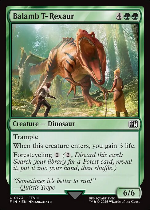 Balamb T-Rexaur (FIN #173, NM, nonfoil, EN)