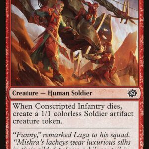 Conscripted Infantry (BRO #129, NM, nonfoil, EN)