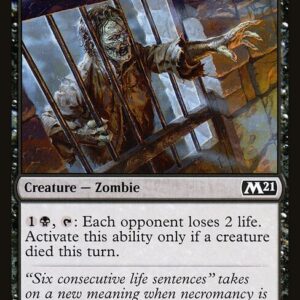Caged Zombie (M21 #91, NM, nonfoil, EN)